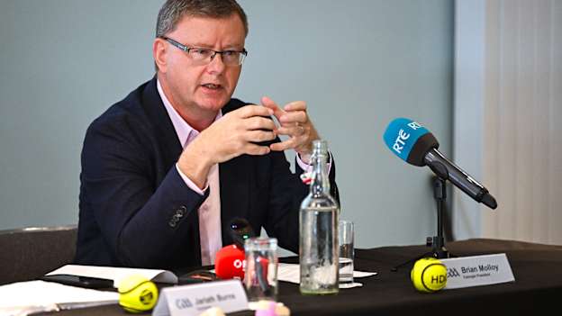 Camogie Association president Brian Molloy during the Hurling Development Committee media event at Croke Park in Dublin. Photo by Piaras Ó Mídheach/Sportsfile.